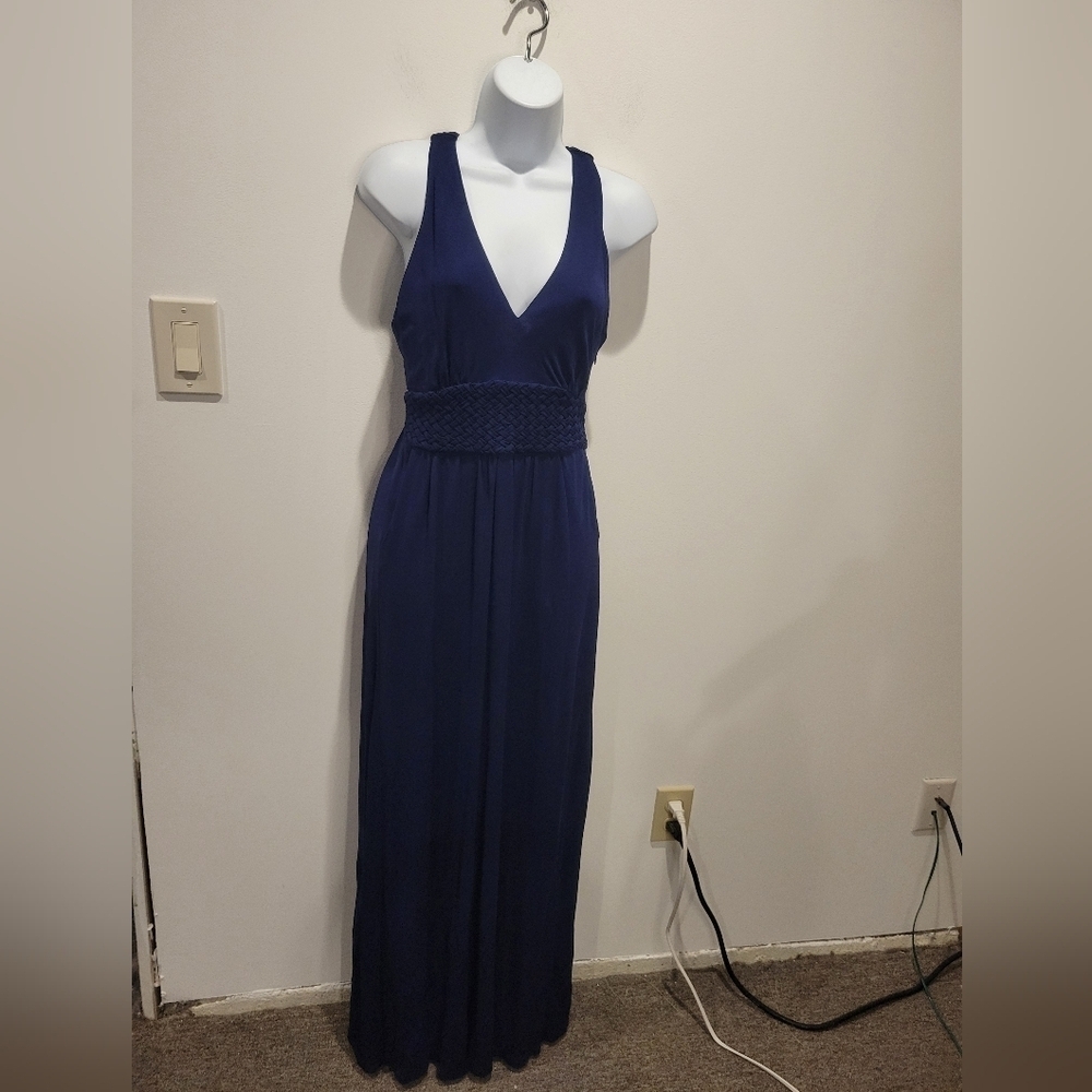 Anthropologie maeve size 6 yuma navy dress with pockets